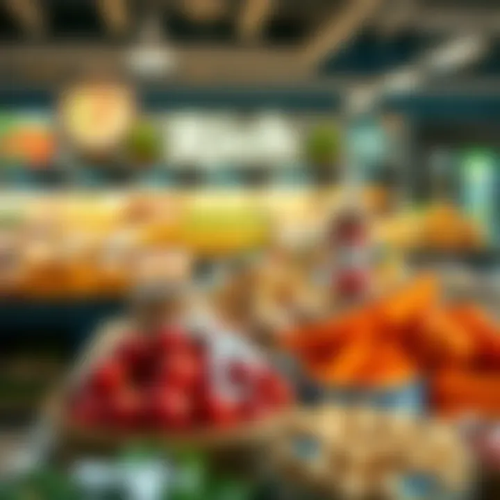 Culinary delights displayed in the food section of Rich Supermarket