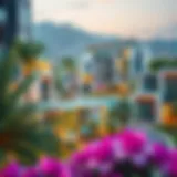 Modern Architecture in Rose 6 Tecom Scenic view of Rose 6 Tecom, showcasing modern architecture and lush greenery