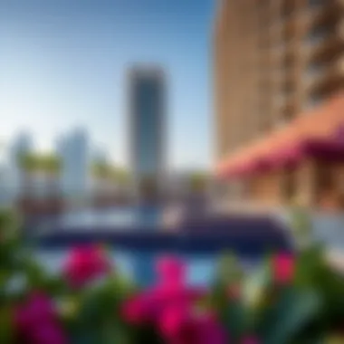 Amenities including swimming pool and fitness center at Samari Residence