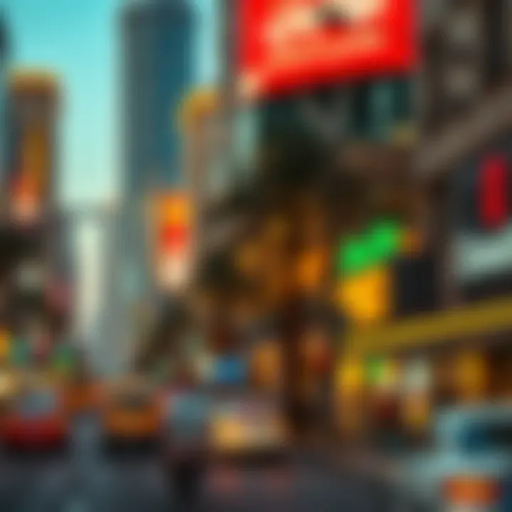 Urban Life Around Sheikh Zayed Road Vibrant surroundings of Sheikh Zayed Road highlighting urban life