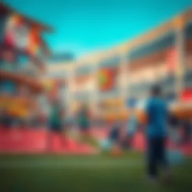 Sporting events hosted at Sport City Mall, featuring athletes and enthusiastic spectators