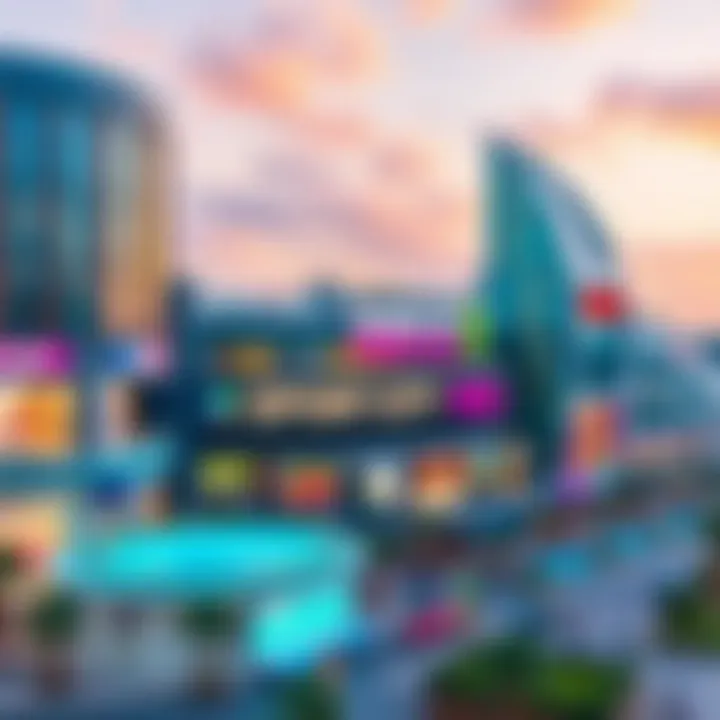 A panoramic view of Sport City Mall showcasing its modern architecture and vibrant atmosphere