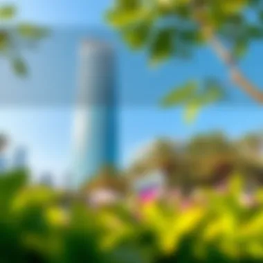 Lush green surroundings of Spring Oasis Tower