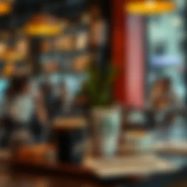 Coffee Setup Reflecting Local Preferences A visually appealing coffee setup highlighting local preferences at Starbucks