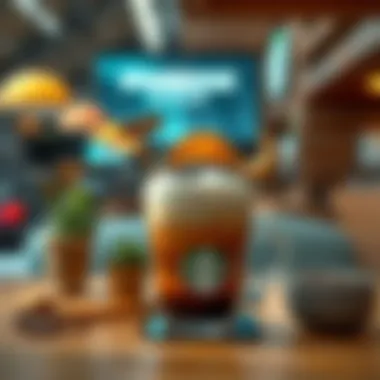 Artistic Coffee Presentation Artistic coffee presentation highlighting local cultural elements