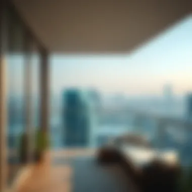 Spacious Balcony with Panoramic City View Spacious balcony with a panoramic view of the city