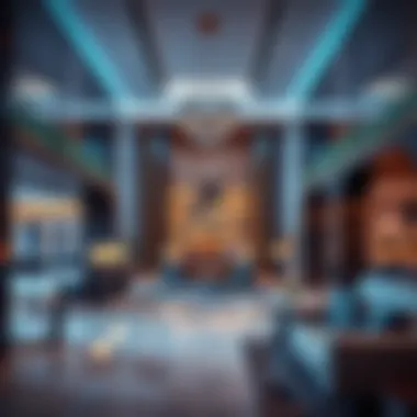 Luxurious Lobby Interior Luxurious lobby interior featuring modern design elements
