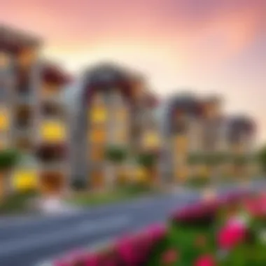 Stylish residential buildings exemplifying architectural elegance in The Greens