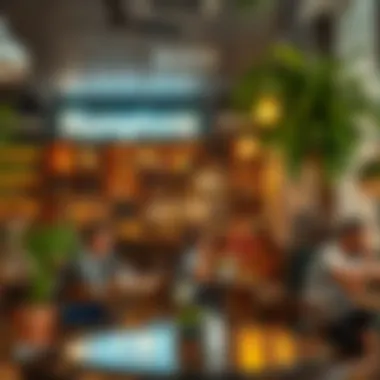 Community Spirit in The Hamptons Cafe Inviting atmosphere highlighting the cafe's community vibe