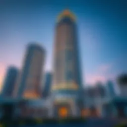 Stunning exterior view of the Jewels Tower showcasing its architectural elegance