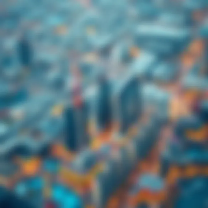 Aerial view of Dubai's trade centers highlighting their economic impact