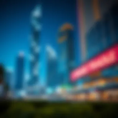 Modern commercial complex reflecting Dubai's architectural grandeur