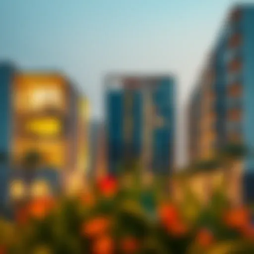 A stunning view of The Wings, Arjan showcasing modern architectural designs