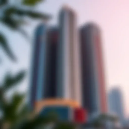 Exterior view of Tiara East Tower showcasing its unique architectural design