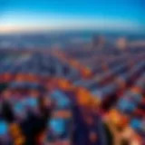 Aerial view of Dubai's upscale residential district