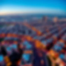 Aerial view of Dubai's upscale residential district