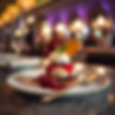 Decadent Sweet Treat Artfully presented Italian dessert at Trattoria by Cinque