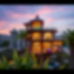 Stunning architectural design of Treehouse Bluewaters Dubai