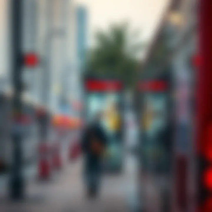 Passenger waiting at a bus stop