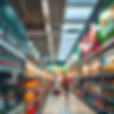 Interior view of Lulu Hypermarket showcasing shopping aisles