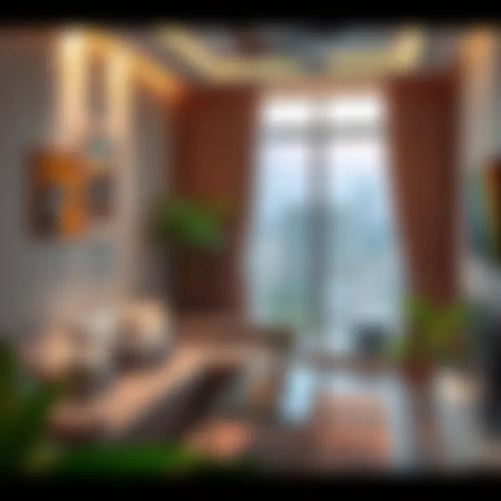 A cozy room interior that symbolizes comfortable living in Al Khail Gate.