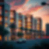 A scenic view of Al Khail Gate showcasing modern architecture.