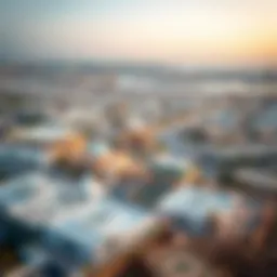 A panoramic view of Al Quoz showcasing its unique architecture and landscape