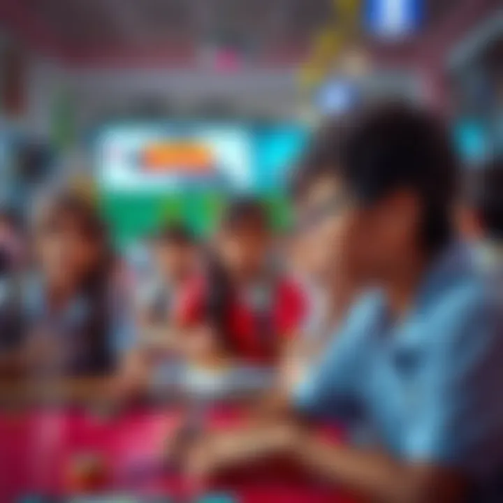 Extracurricular activities in a vibrant school environment