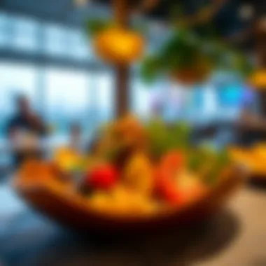 A beautifully presented dish from a local restaurant