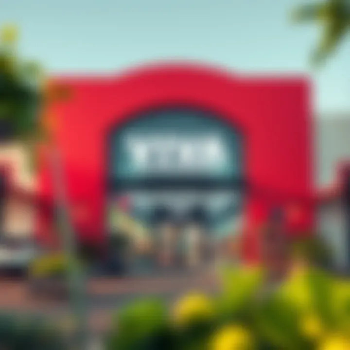 Welcoming Entrance of Viva Supermarket Vibrant exterior view of Viva Supermarket showcasing its inviting entrance.