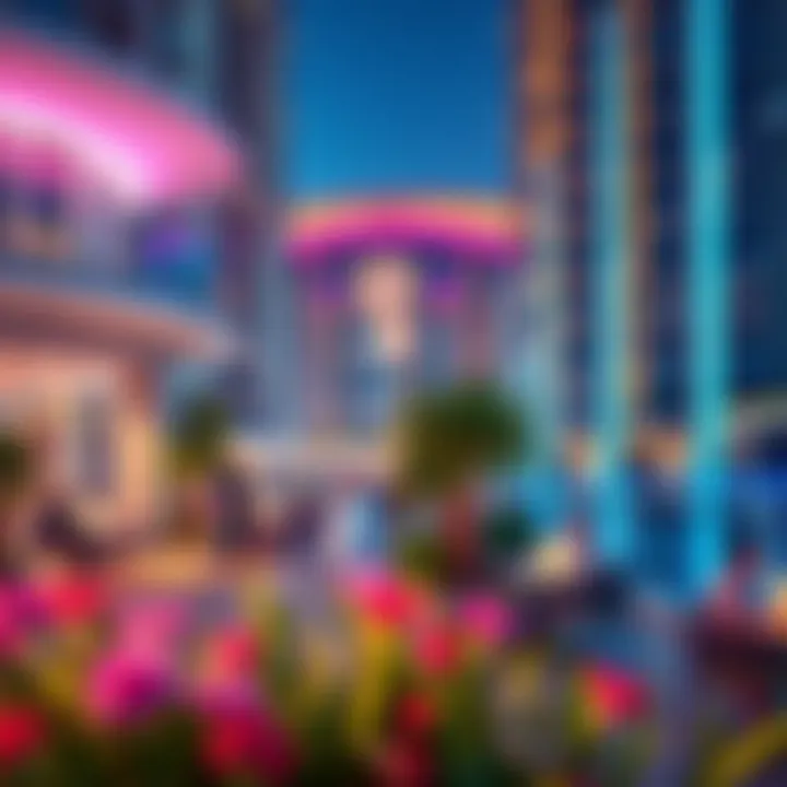 Community Spaces at Wasl Crystal IV Vibrant community spaces within Wasl Crystal IV fostering social interactions