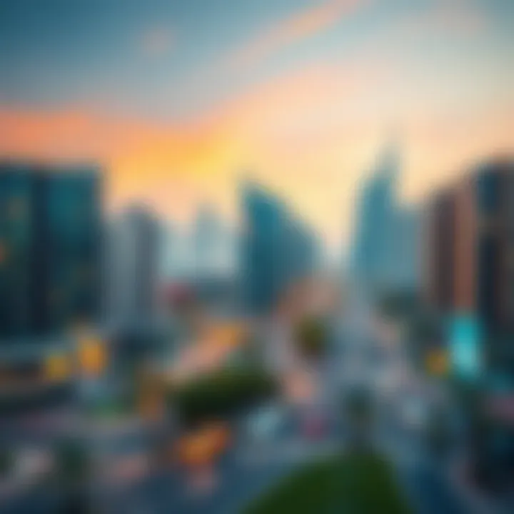 Urban Landscape of Wasl Crystal IV The urban landscape surrounding Wasl Crystal IV highlighting its integration