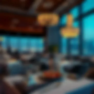 Elegant dining area featuring fine cuisine