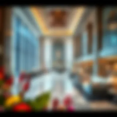 Luxurious lobby interior showcasing contemporary design