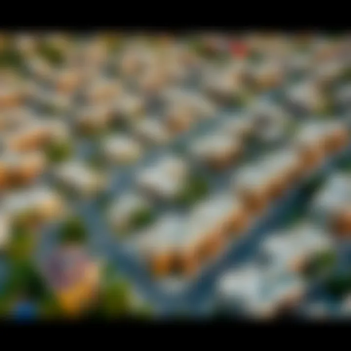 Aerial view of Wasl Village showcasing residential architecture