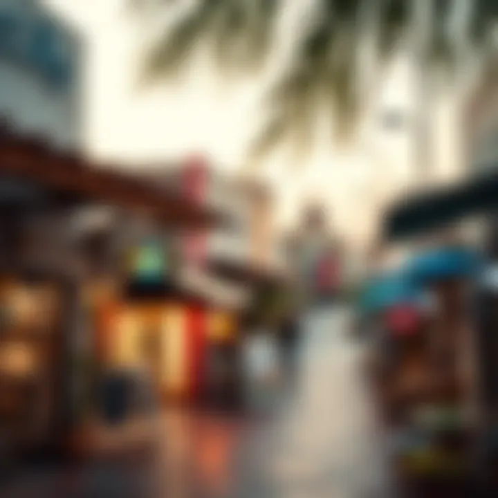 Local amenities in Wasl Village including shops and cafes