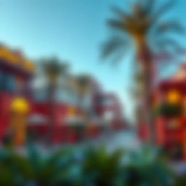 Vibrant community spaces within Wasl Vita promoting interaction