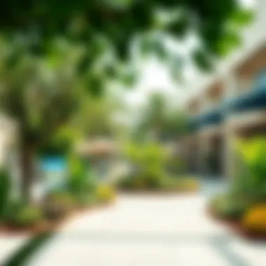 Community Green Space in Wasl Village Community space filled with greenery in Wasl Village